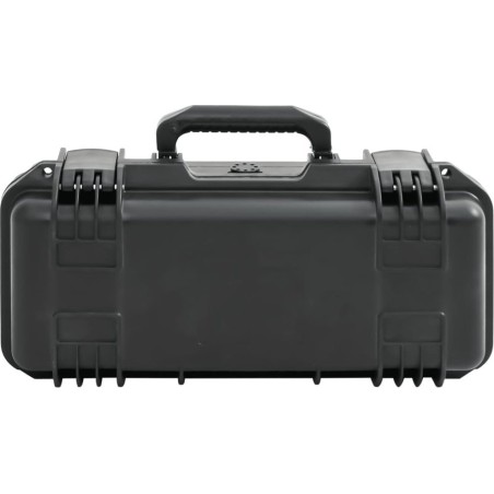 vidaXL Werkzeugkoffer im Flugzeugdesign, schwarz, 46,5 x 21,5 x 17,5 cm, PP