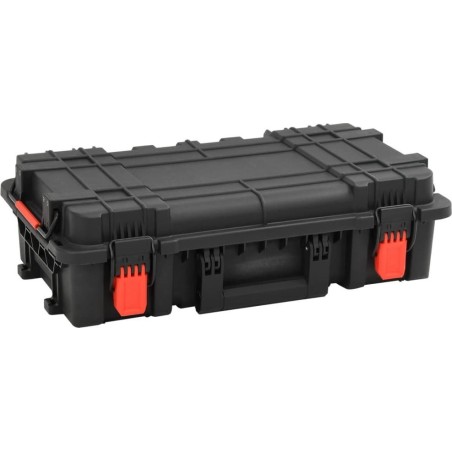 vidaXL vidaXL Werkzeugkoffer im Flugkoffer-Design, schwarz, 56,5 x 34 x 16 cm, PP