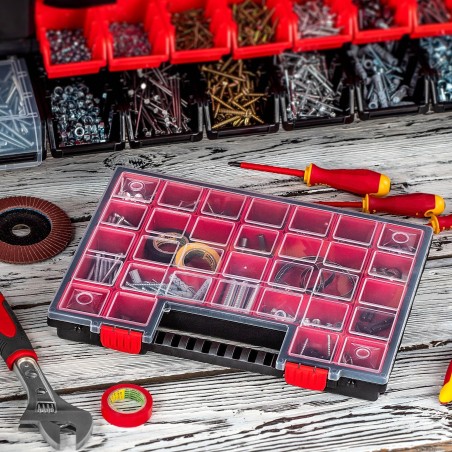 Kadax Werkstatt-Organizer, Box mit 21 Schubladen, 6 Stück