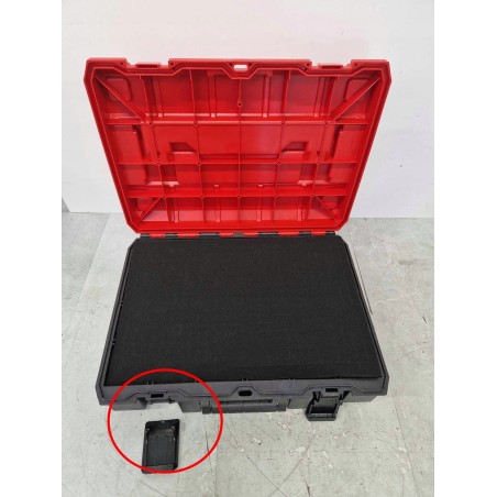 Einhell Einhell Systemkoffer E-Case SF inkl. Gitterschaum, Werkzeugkasten (schwarz/rot, mit Gitterschaumeinsatz)