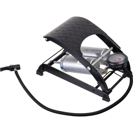 Compass Fußpumpe mit Doppelkolben-Manometer – TV / GS