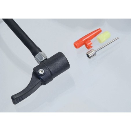 Compass Fußpumpe mit Doppelkolben-Manometer – TV / GS