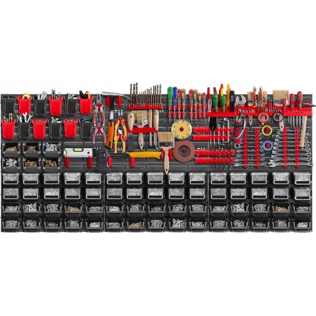 Kadax KADAX Werkzeugtafel Wand 174 x 78 cm, 121 Teile