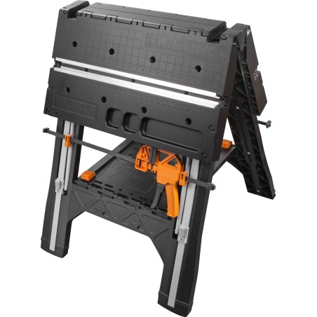 Worx Arbeitstisch 78 x 63 cm, inklusive 2 Klemmen + 4 Verbindungsstücke (WX051)