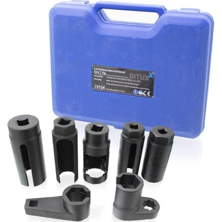 Bituxx Schlüsselsatz zum Austausch von Lambdasonden und Thermoschaltern, 7-teilig