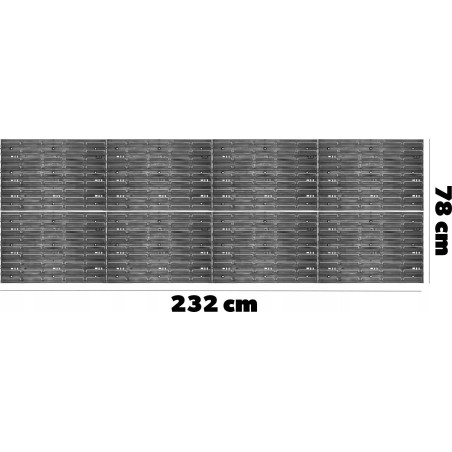 Kadax Werkzeugtafel Werkstattwand 232 x 78 cm