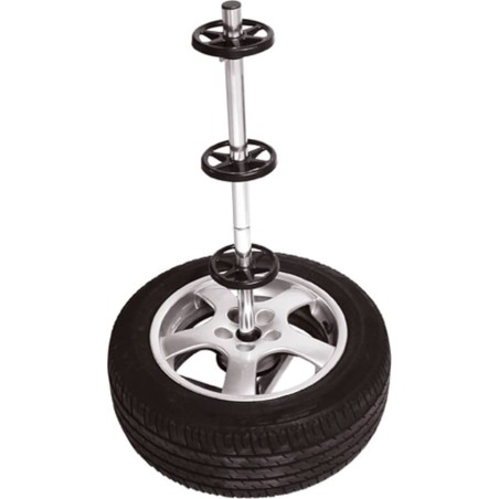 Carpoint Reifenständer mit Abdeckung, aus Aluminium, schwarz