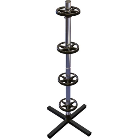 Carpoint Reifenständer mit Abdeckung, aus Aluminium, schwarz