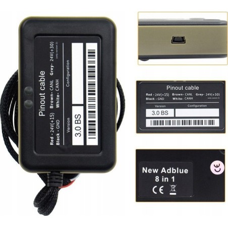 SKLEPLEDY ADBLUE-EMULATOR 3.0 8-in-1 für MAN, DAF, Scania, Volvo und Iveco
