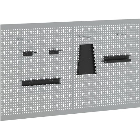 vidaXL Grau Stahl 100 x 60 cm Werkzeugaufbewahrungsplatte