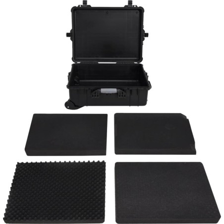 vidaXL vidaXL Reisekoffer, schwarz, 63 x 50 x 23 cm, PP