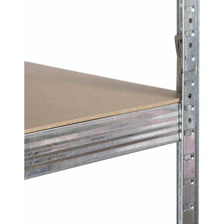 AWTools AWTOOLS REGAL MIT 6 EINLEGEN 200x90x40, TRAGFÄHIGKEIT 300 kg / 6,0 mm – STECKVERSCHLUSS, SCHNELLE MONTAGE