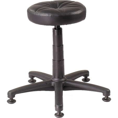 Meva Drehhocker für die Arbeit auf einem stabilen Sockel ohne Rollen