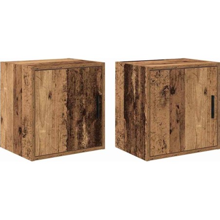 Wandschränke für die Garage, 2 Stück. Altes Holz, Leimholz