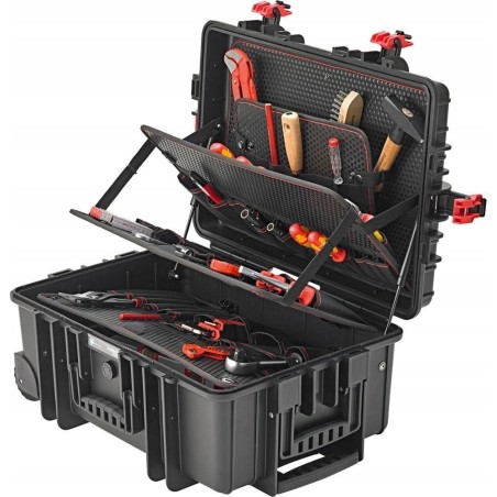 FORMAT 74770010 Wasserdichter Werkzeugkoffer auf Rollen 539 x 395 x 225