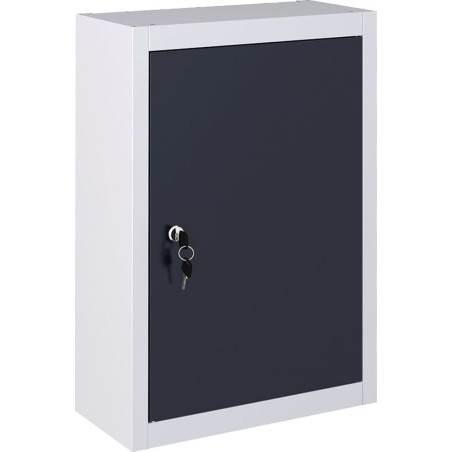 vidaXL VidaXL Wand-Werkzeugschrank, Metall, grau-schwarz