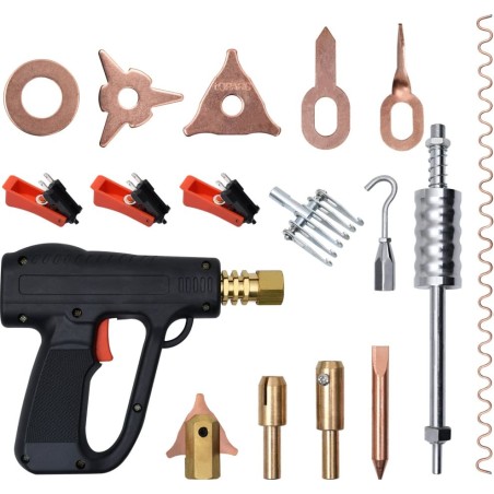 vidaXL 66-teiliges Set zum Ausbeulen von Dellen mit Ausbeulpistole