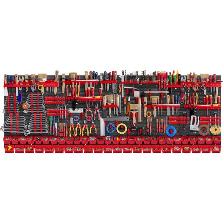 Kadax Werkzeugtafel Wand 232 x 78 cm, 140 Teile