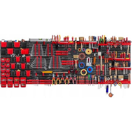 Kadax Werkzeugtafel Wand 232 x 78 cm, 122 Teile