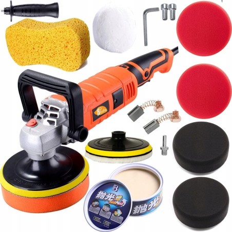 Rosfix Autopoliermaschine, Schleifmaschine, Schwamm + Ladegerät