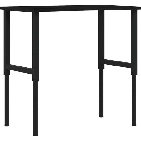 vidaXL vidaXL Arbeitstisch, dunkelbraun, 100 x 60 x (71,5–98) cm, Eichenholz
