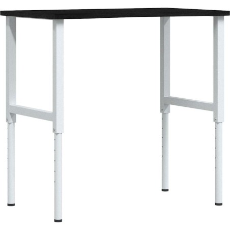 vidaXL vidaXL Arbeitstisch, dunkelbraun, 100 x 60 x (71,5–98) cm, Eichenholz