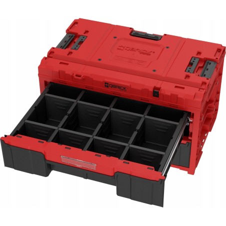 Qbrick Werkzeugkasten mit Schubladen Qbrick System ONE 2.0 DRAWER 2 Plus TOOLBOX EXPERT RED Ultra HD Custom