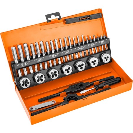 Neo-Gewindeschneider und Gewindebohrer M3–M12, 32-teiliges HSS-Set im Koffer