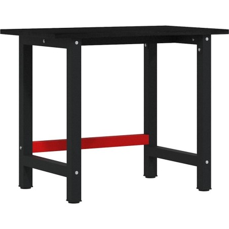 vidaXL vidaXL Arbeitstisch, dunkelbraun, 100 x 60 x 81,5 cm, massives Eichenholz