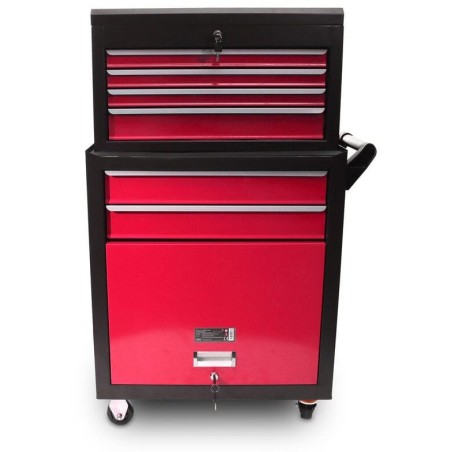 Mobiler Werkzeugschrank mit Schubladen, rot