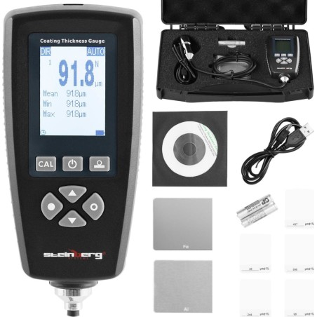 Steinberg Lackdickenmessgerät für Autolacke, Messbereich 0–2000 µm, USB