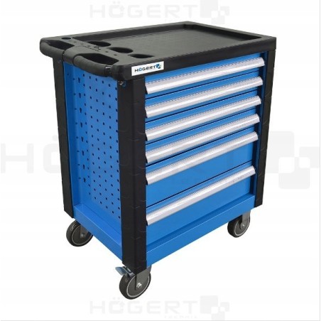 Högert Technik HOGERT WORKSHOP-SCHRANK MIT 6 SCHUBLADEN