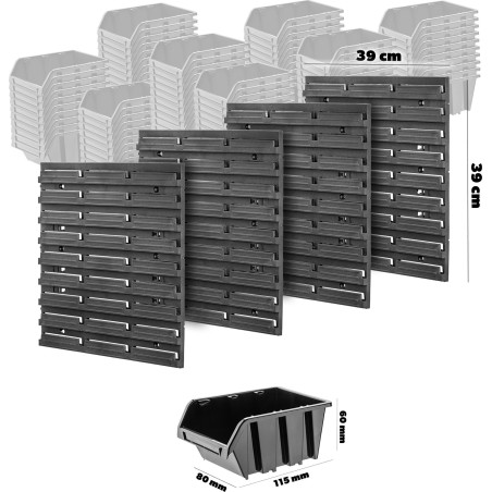 Kadax KADAX Werkzeugset: Tafel 78 x 78 cm, 4 x 39 x 39 cm