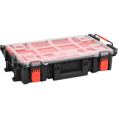 vidaXL vidaXL Werkzeugkoffer im Flugkoffer-Design, schwarz, 55,5 x 34,5 x 13,5 cm, PP