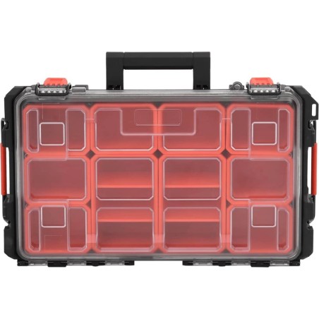 vidaXL vidaXL Werkzeugkoffer im Flugkoffer-Design, schwarz, 55,5 x 34,5 x 13,5 cm, PP