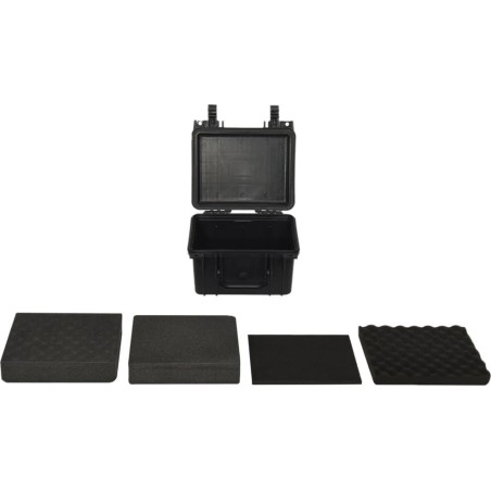 vidaXL vidaXL Reisekoffer, schwarz, 27 x 25 x 18 cm, PP