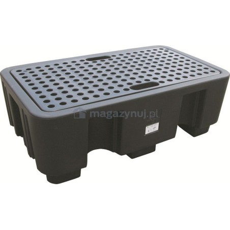 Topserw Auffangwanne für 2 Fässer mit einem Fassungsvermögen von 250 l, Abmessungen 1300 x 750 x 440 mm