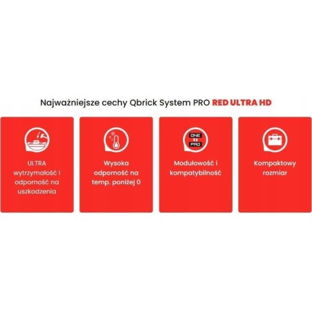 Qbrick QBRICK PRO Werkzeugkoffer für Techniker 2.0 ROT