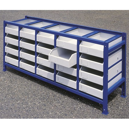 Meva Werkstattregal für Teile und Werkzeuge mit Schubladen und Behältern, 21-teiliges Set