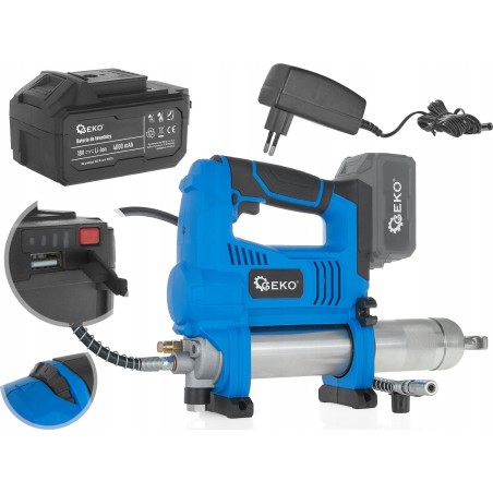 Geko Akku-Trowel 18 V Li-Ion – Set mit Koffer + Ladegerät + Akku 4,0 Ah (3)