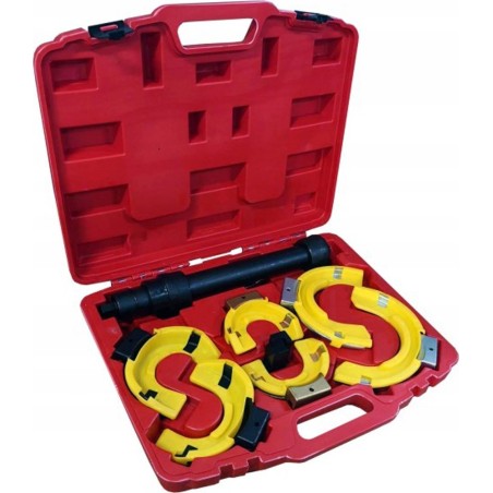 Rockforce Universal-Federspanner mit drei Griffpaaren, im Koffer