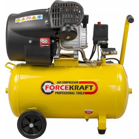 Kompressor ROCKFORCE / WMC KOMPRESSOR 50 l, 2-Kolben, 2,2 kW, 8 bar, 230 V / FORCEKRAFT