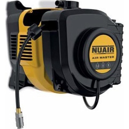 Nuair-Kompressor – ölfreier Standkompressor, 1,5 PS, 8 bar, 9 m Schlauch, schallgedämmt