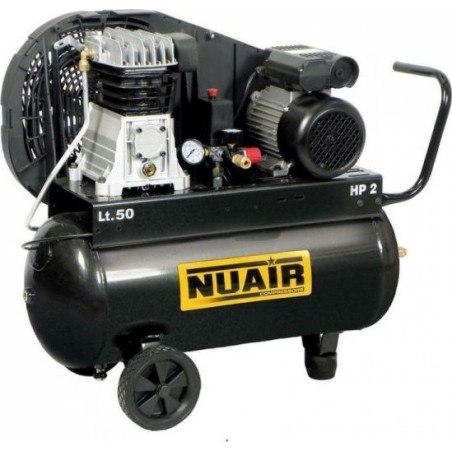 Ölkompressor mit Riemenantrieb, 50 l, 10 bar, 2 PS, 230 V (1 Stück)