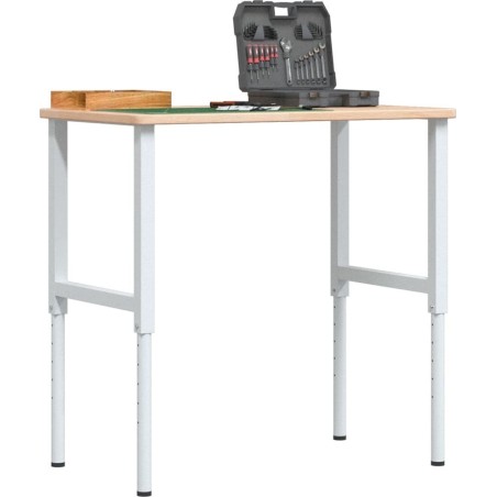 vidaXL vidaXL Arbeitstisch, 100 x 60 x (71,5–98) cm, Eichenholz, rechteckig