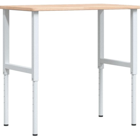 vidaXL vidaXL Arbeitstisch, 100 x 60 x (71,5–98) cm, Eichenholz, rechteckig