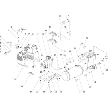 Dedra-Kompressor, komplett