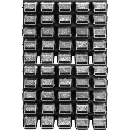 Kadax Werkzeugtafel 58 x 78 cm, Wandhalterung für 50 Behälter