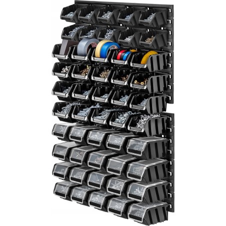 Kadax KADAX Werkzeugtafel 58 x 78 cm, Wandhalterung für 50 Behälter