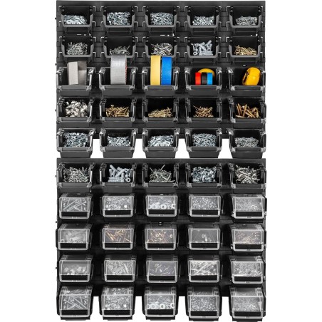Kadax KADAX Werkzeugtafel 58 x 78 cm, Wandhalterung für 50 Behälter